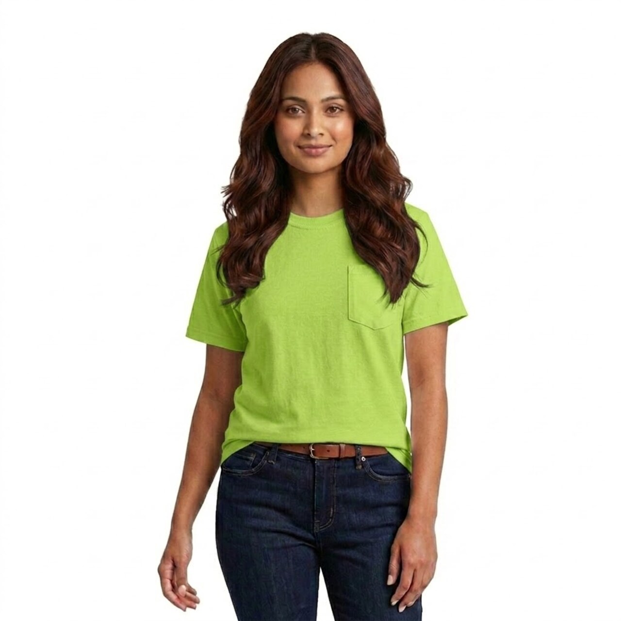 Unisex Premium Pocket Crewneck T-Shirt for Casual, Work & Outdoor wear